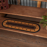 Heritage Farms Star Jute Stair Tread Oval Latex 8.5x27, Set of 7