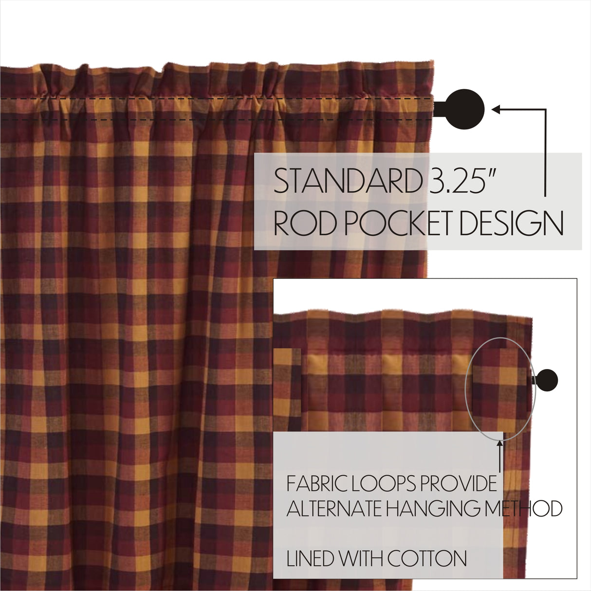 Heritage Farms Curtain Set
