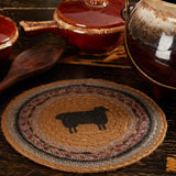 Heritage Farms Sheep Jute Trivet 8, Set of 3