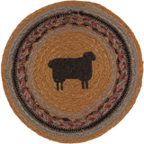 Heritage Farms Sheep Jute Trivet 8, Set of 3