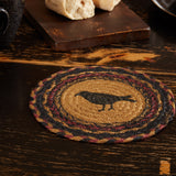 Heritage Farms Crow Jute Trivet 8, Set of 3