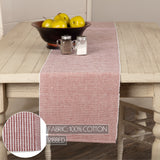 Ashton Rust 13x72 Table Runner & 6 pc 12x18 Placemat Set