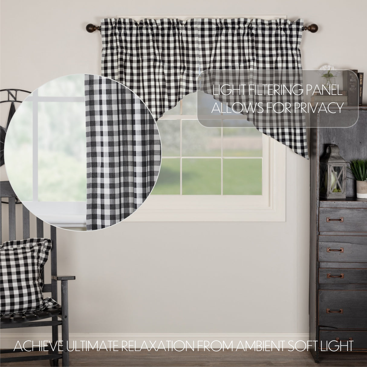 Annie Buffalo Check Curtain Set
