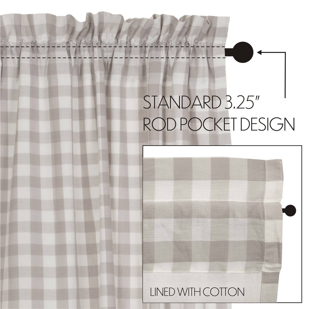Annie Buffalo Check Curtain Set