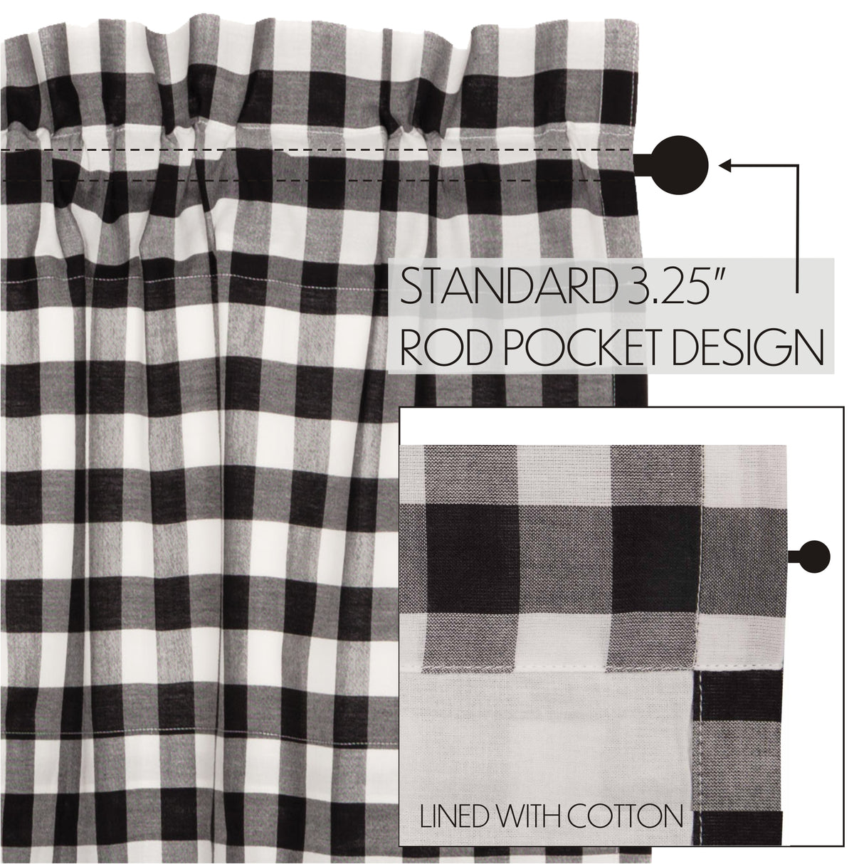 Annie Buffalo Check Curtain Set