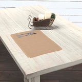 Rustic & Lodge Holiday Tabletop & Kitchen-Jute Burlap Natural Tan kitchen-linen-sets, Placemat 12x18, 12 Pack