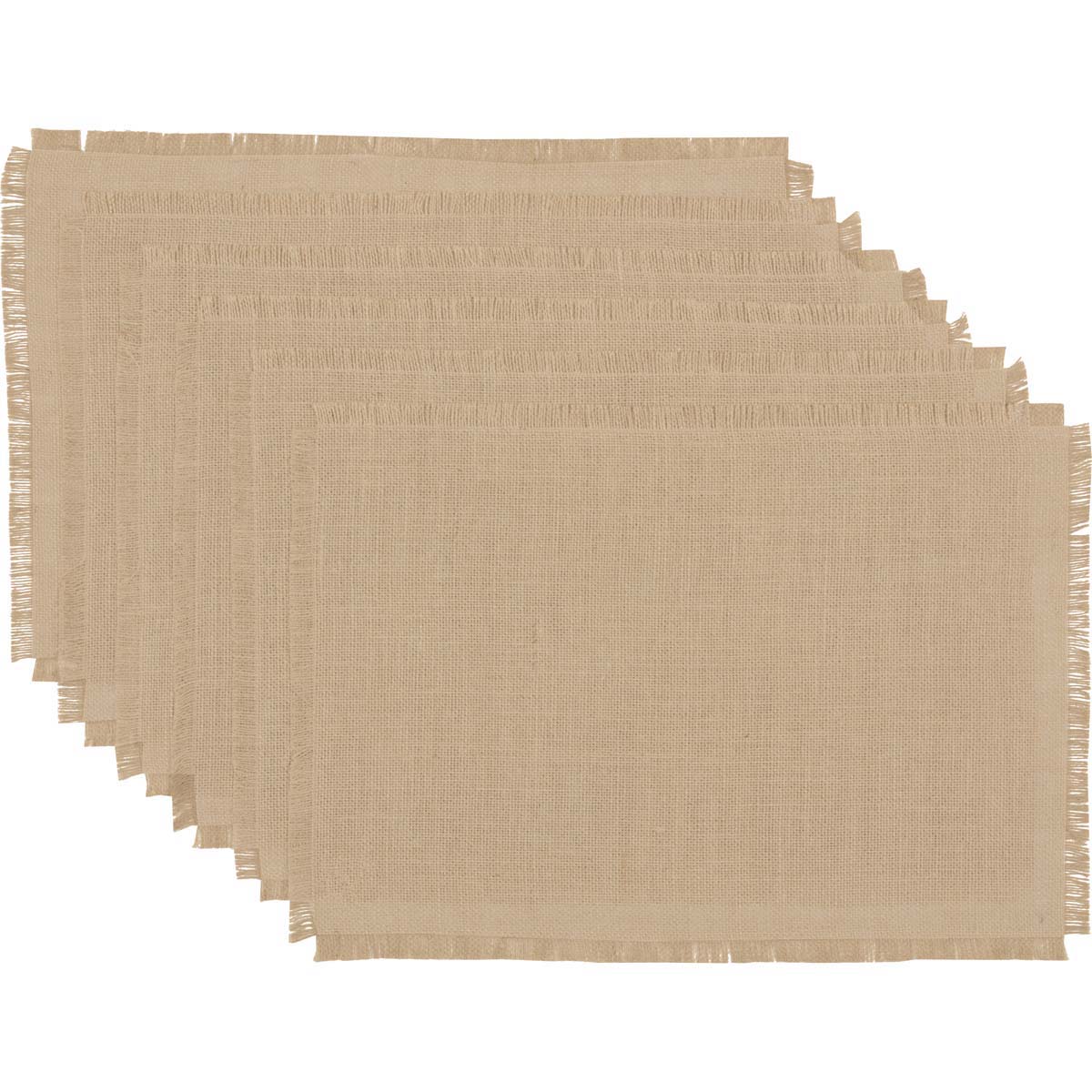 Rustic & Lodge Holiday Tabletop & Kitchen-Jute Burlap Natural Tan kitchen-linen-sets, Placemat 12x18, 12 Pack