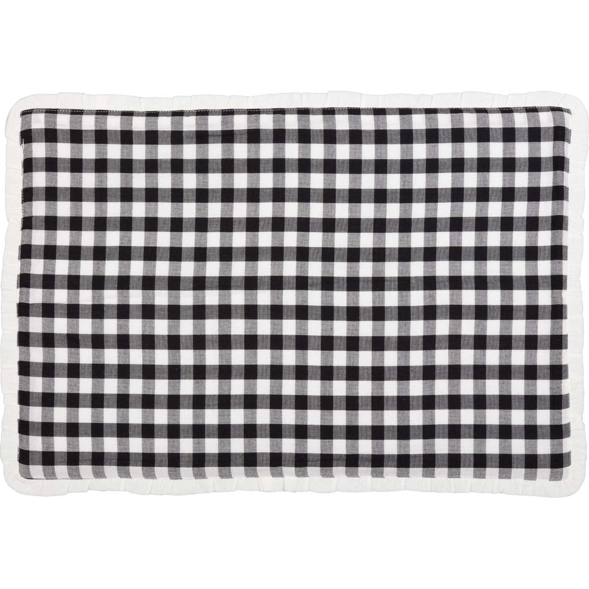 Emmie Black Placemat Set of 6 12x18