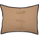 Black Check Star Standard Sham 21x27, Set of 2