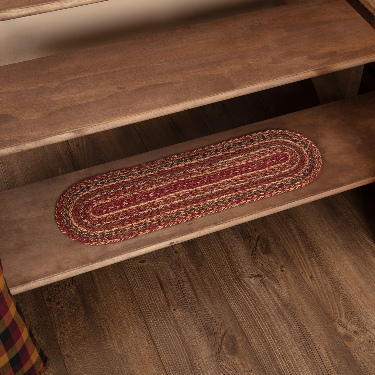 Cider Mill Jute Stair Tread Oval Latex 8.5x27, Set of 7