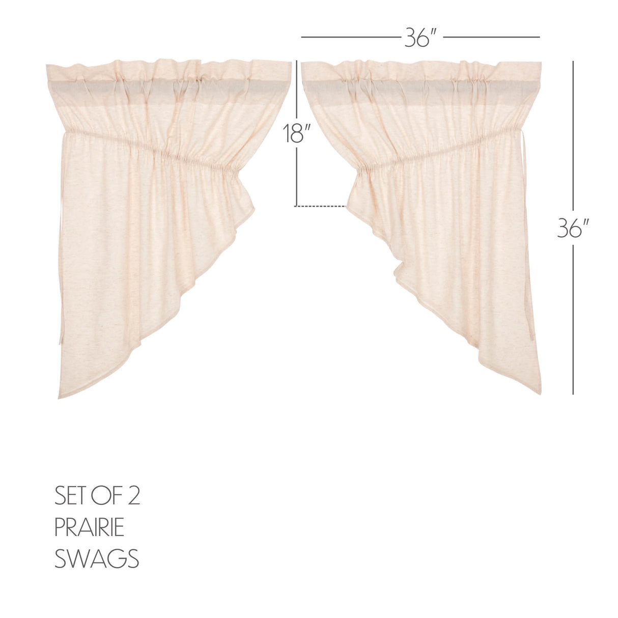 Simple Life Flax Curtain Set