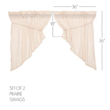 Simple Life Flax Curtain Set