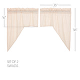 Simple Life Flax Curtain Set