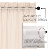 Simple Life Flax Curtain Set
