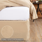 Burlap Fringed Bed Skirt