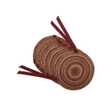 Cider Mill Jute Chair Pad 15 inch Diameter Set of 6