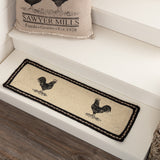Sawyer Mill Charcoal Poultry Jute Stair Tread Rect Latex 8.5x27, Set of 7