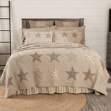 Sawyer Mill Star Charcoal Luxury King Quilt 120Wx105L