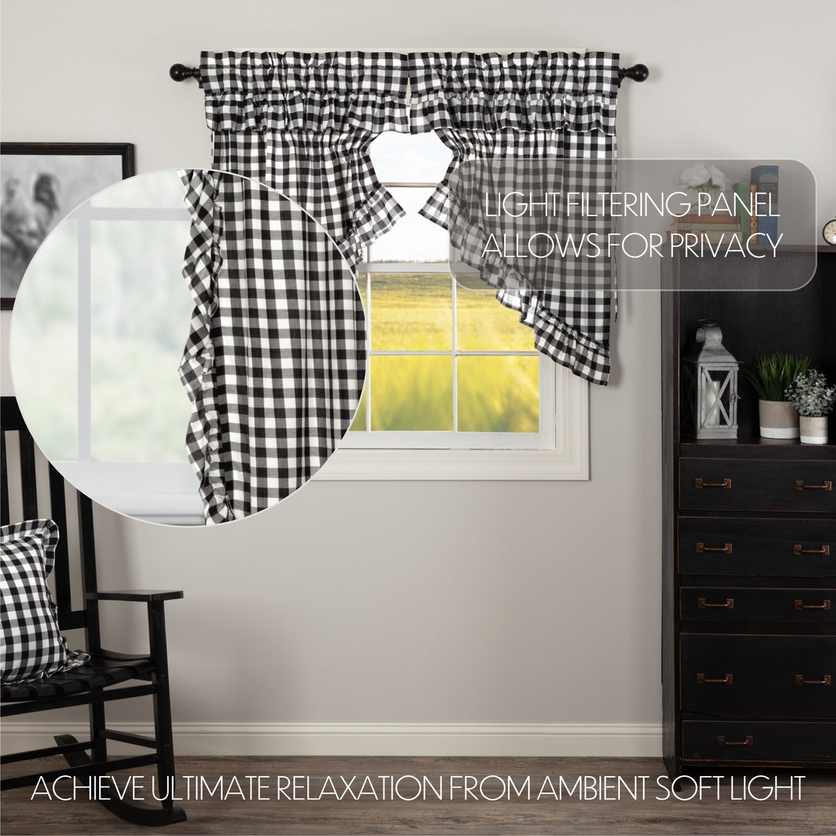 Annie Buffalo Check Curtain Set