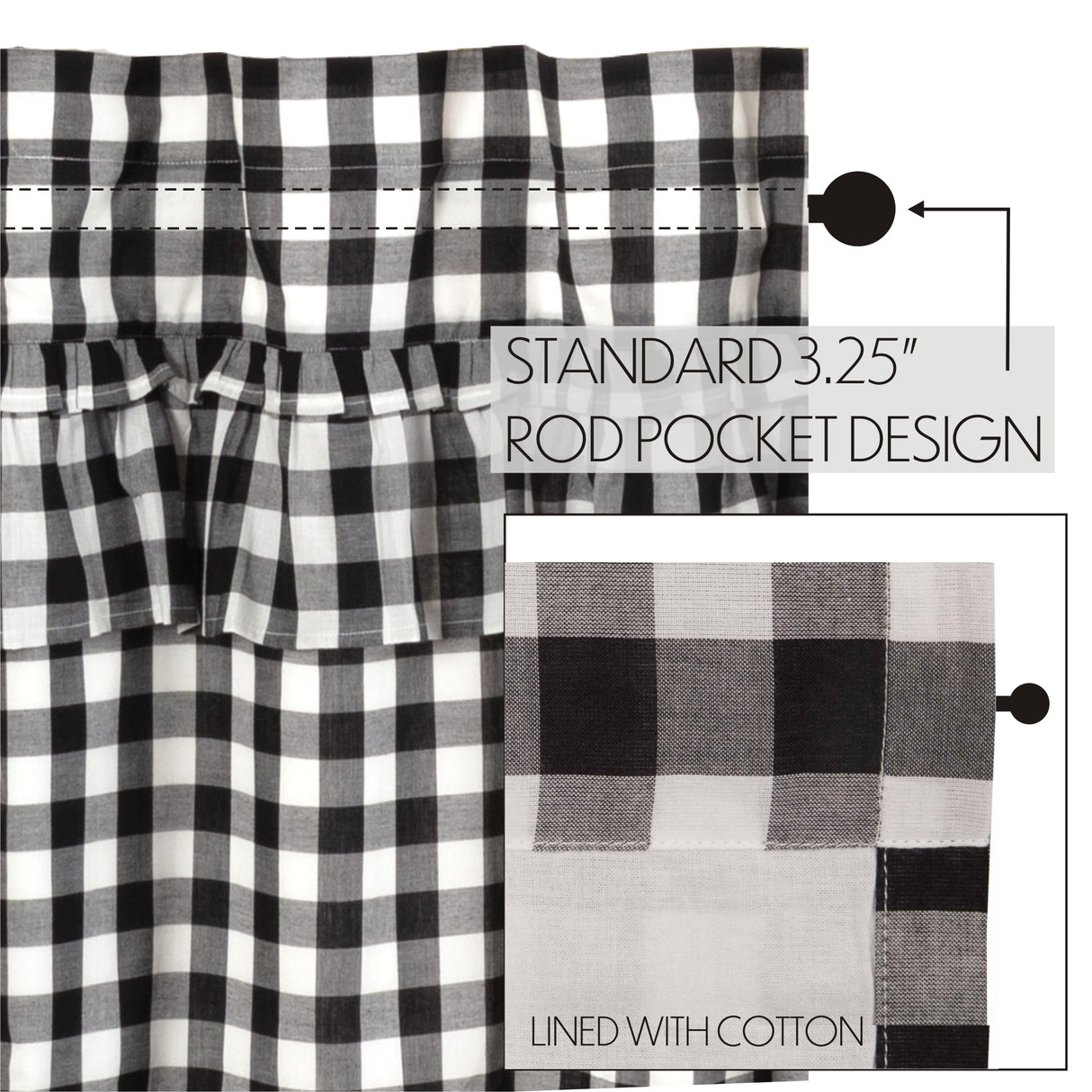 Annie Buffalo Check Curtain Set