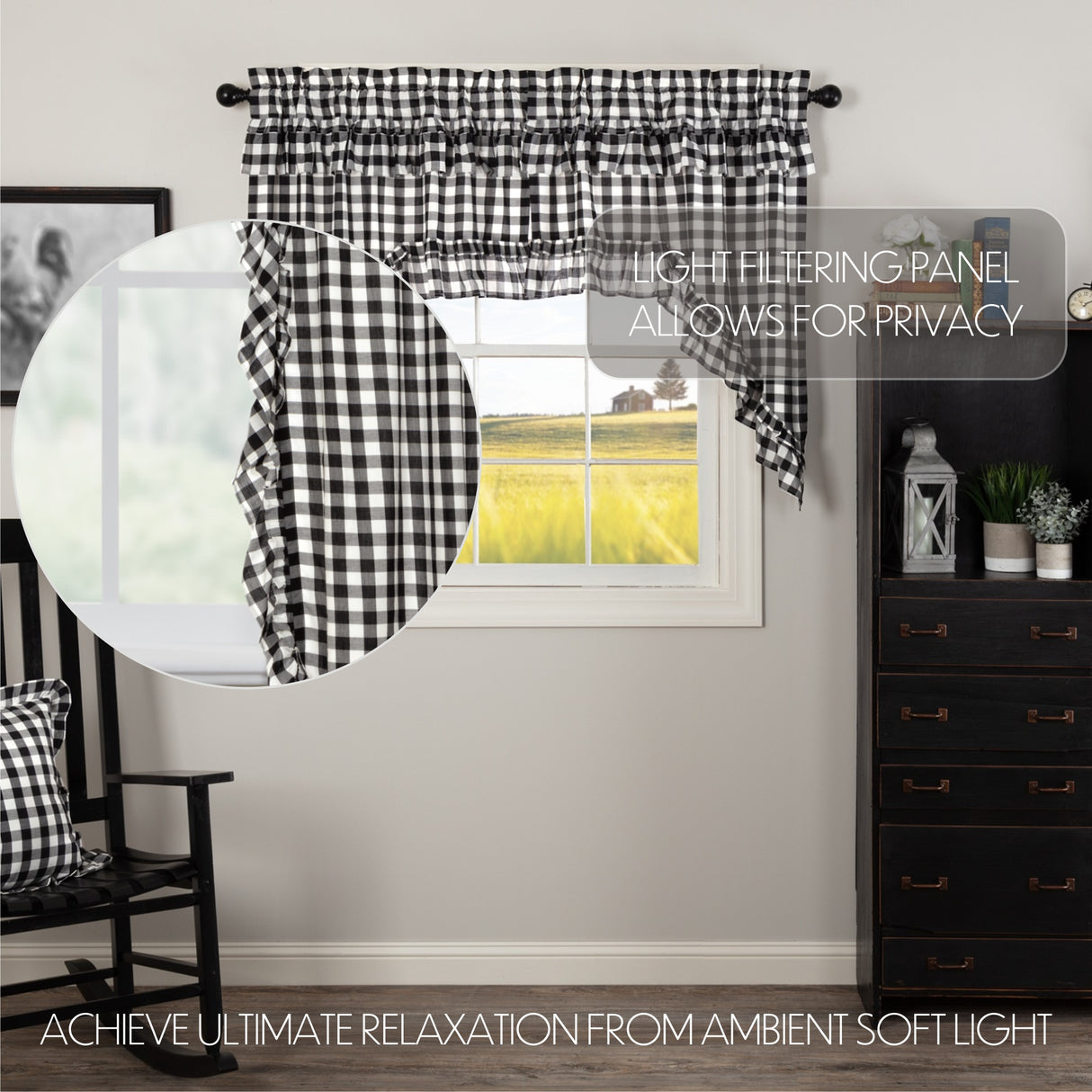 Annie Buffalo Check Curtain Set