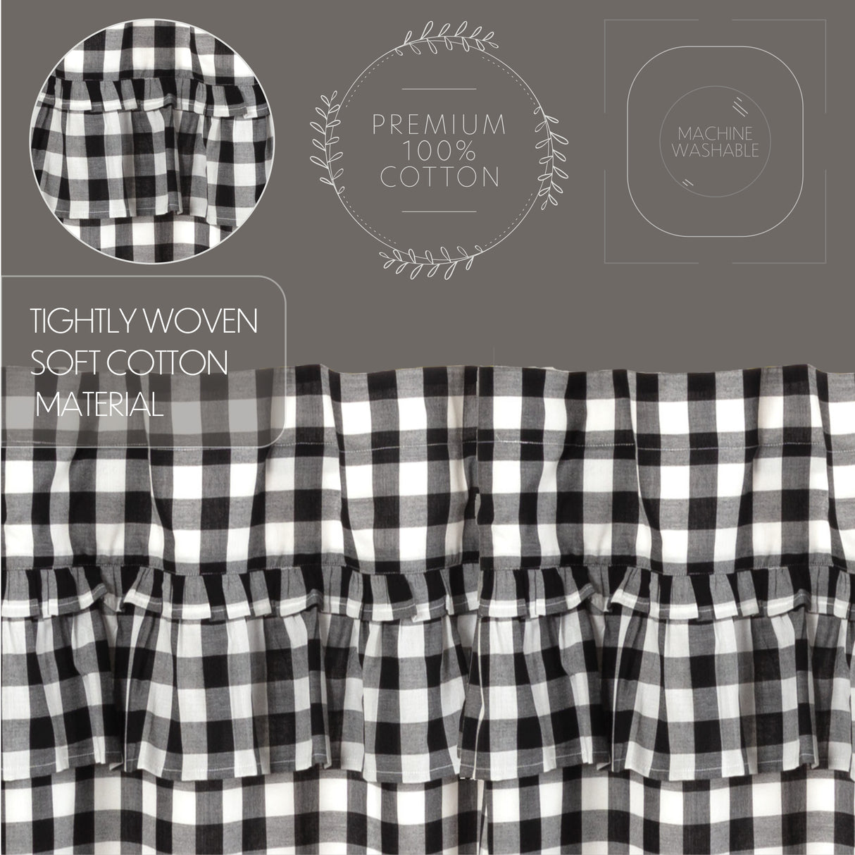 Annie Buffalo Check Curtain Set