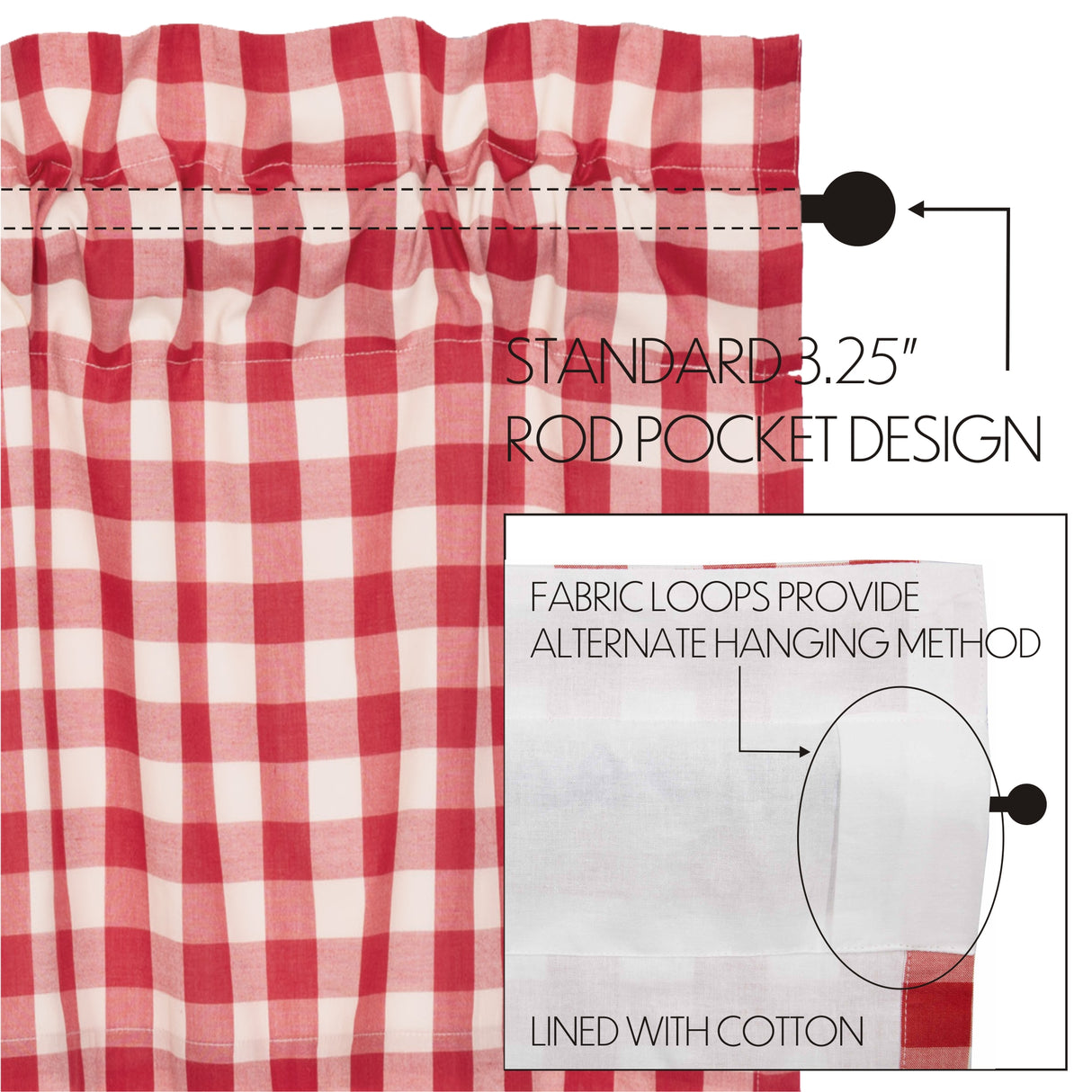 Annie Buffalo Check Curtain Set