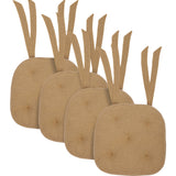 Burlap Natural 14 Inch Chair Pad
