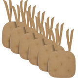 Burlap Natural 14 Inch Chair Pad