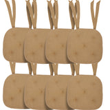 Burlap Natural 14 Inch Chair Pad