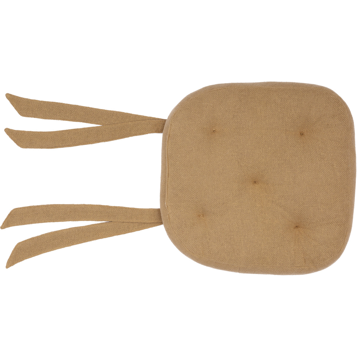 Burlap Natural 14 Inch Chair Pad