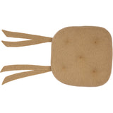 Burlap Natural 14 Inch Chair Pad