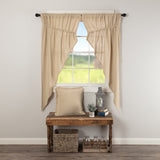 Burlap Vintage Prairie Short Panel Set of 2 63x36x18