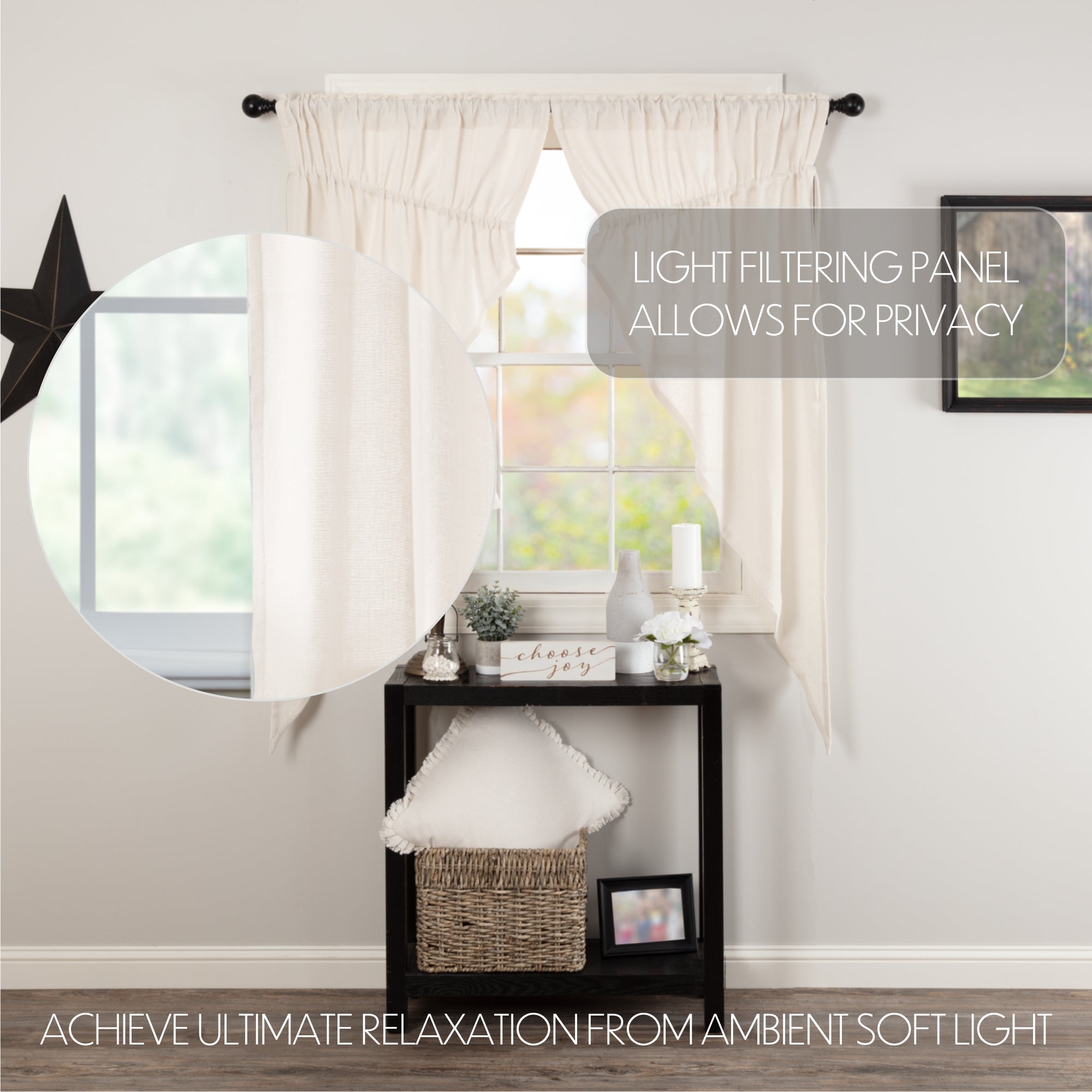 VHC Brands Burlap Panel