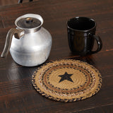 Kettle Grove Jute Trivet Stencil Star 8, Set of 3