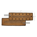 Kettle Grove Jute Stair Tread Stencil Stars Border Rect Latex 8.5x27, Set of 7