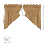 Simple Life Flax Curtain Set