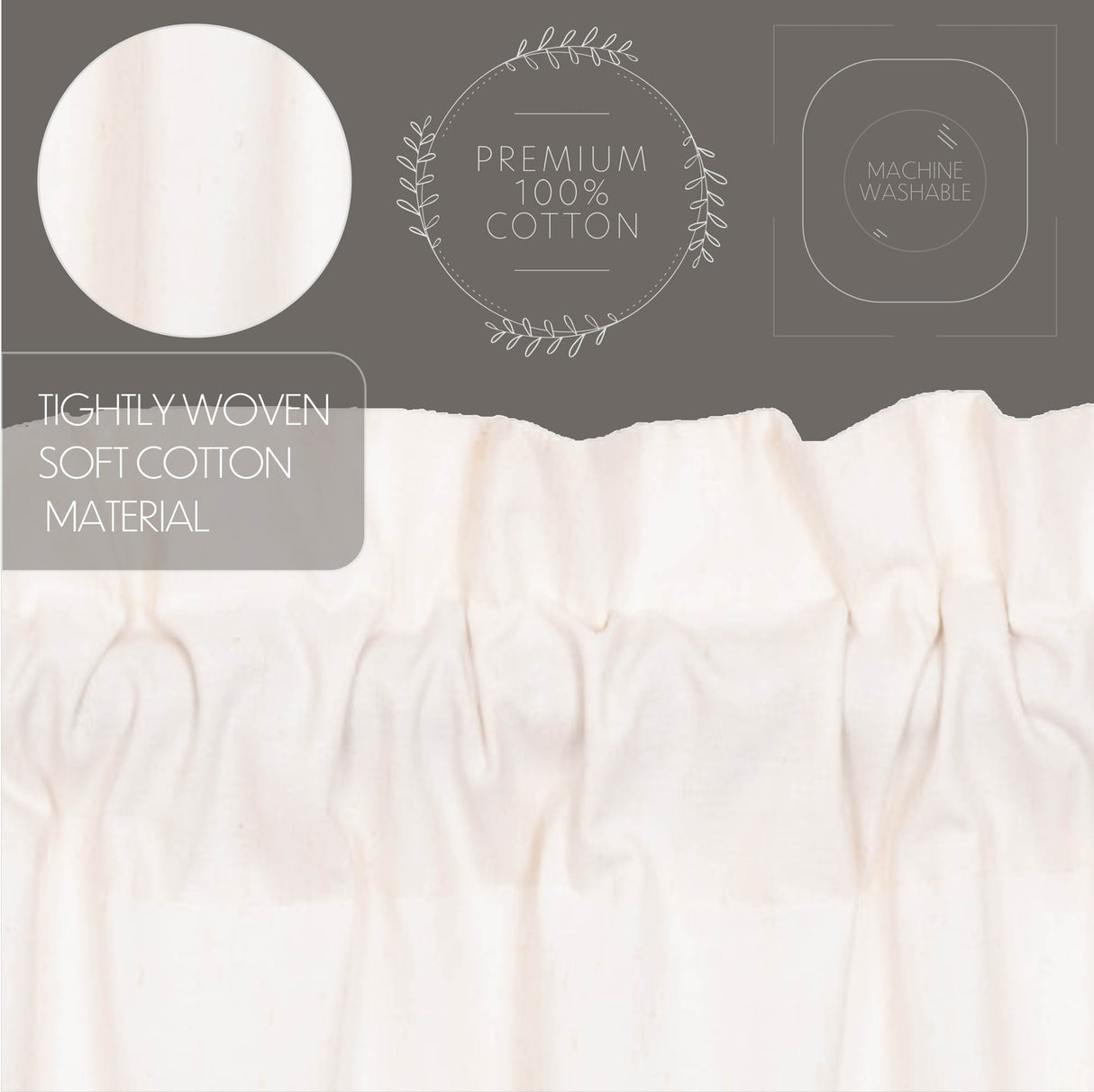 Simple Life Flax Curtain Set