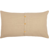 Burlap Vintage King Sham 21x37, Set of 2