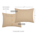 Burlap Vintage Sham, Set of 2