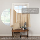 Burlap Vintage Tan Curtain Set