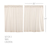 Burlap Antique Curtain Set