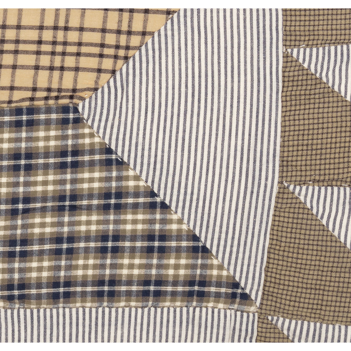 Dakota Star Farmhouse Blue King Sham 21x37, Set of 2