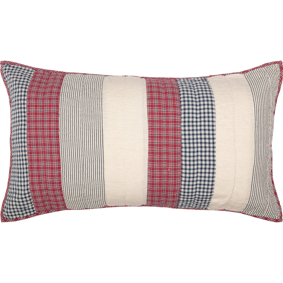 Hatteras Patch King Sham 21x37, Set of 2