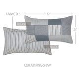 Sawyer Mill Blue King Sham 21x37, Set of 2