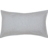 Sawyer Mill Blue Ticking Stripe King Sham 21x37, Set of 2