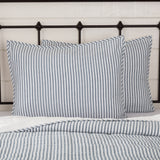 Sawyer Mill Blue Ticking Stripe Standard Sham 21x27, Set of 2