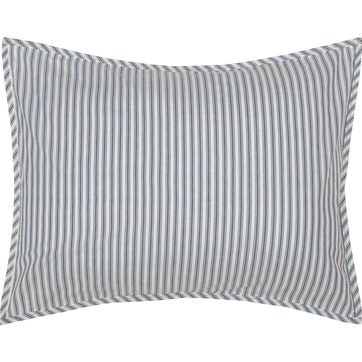Sawyer Mill Blue Ticking Stripe Standard Sham 21x27, Set of 2