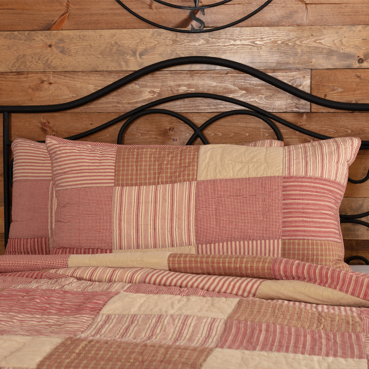 Sawyer Mill Red King Sham 21x37, Set of 2
