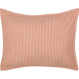 Sawyer Mill Red Ticking Stripe Standard Sham 21x27, Set of 2